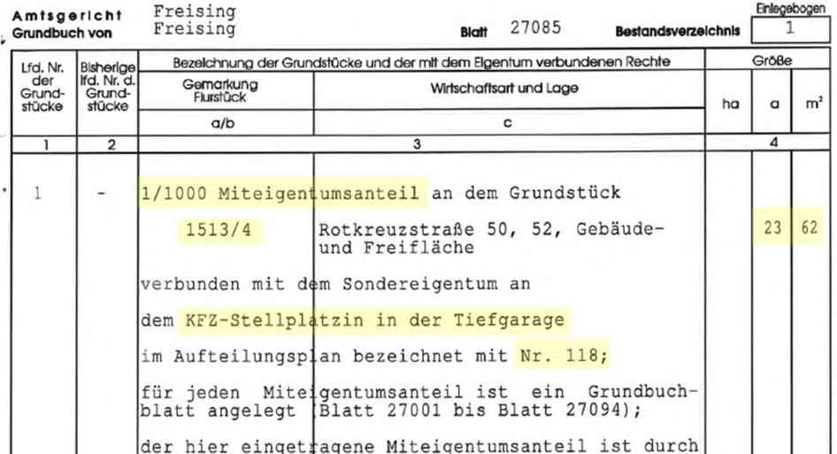 Foto 1 von 16 — Eigentumswohnung (1 bis 2 Zimmer), Kfz-Stellplatz (Tiefgarage)