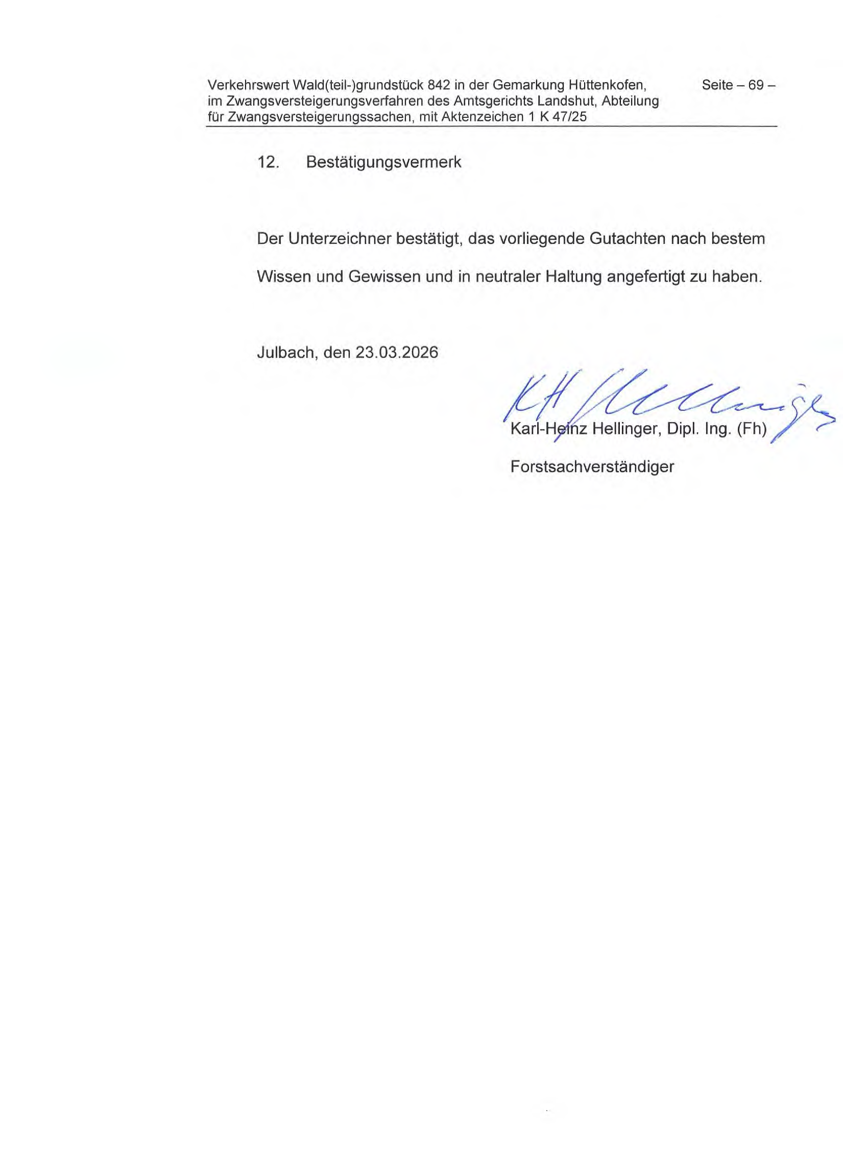 Foto 1 von 2 — land- und forstwirtschaftlich genutztes Grundstück