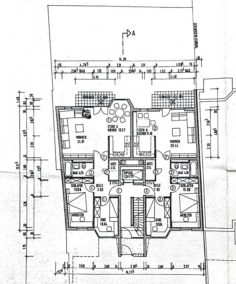 Foto 20 von 35 — Eigentumswohnung (3 bis 4 Zimmer), Kfz-Stellplatz (Tiefgarage)