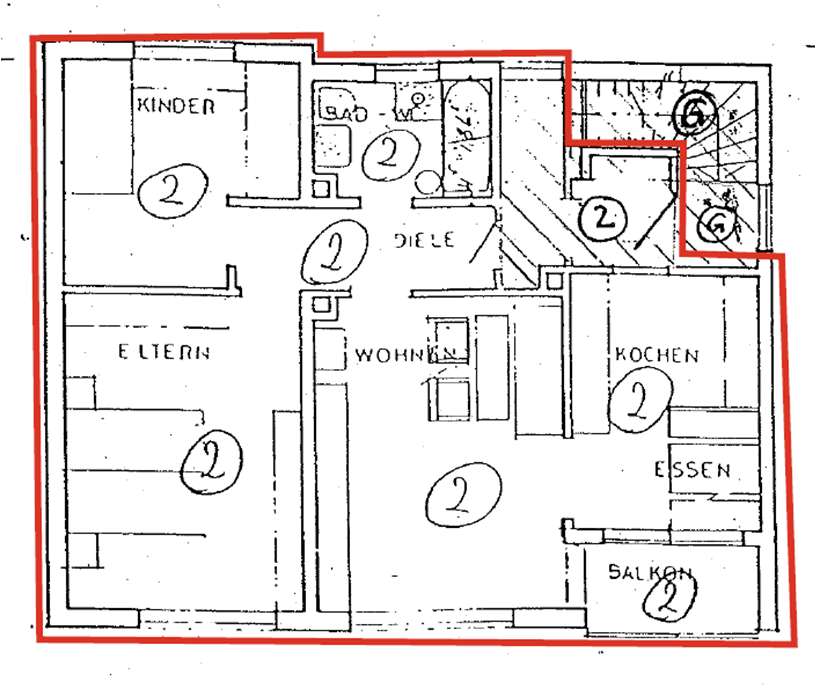 Foto 12 von 24 — Eigentumswohnung (3 bis 4 Zimmer), Kfz-Stellplatz