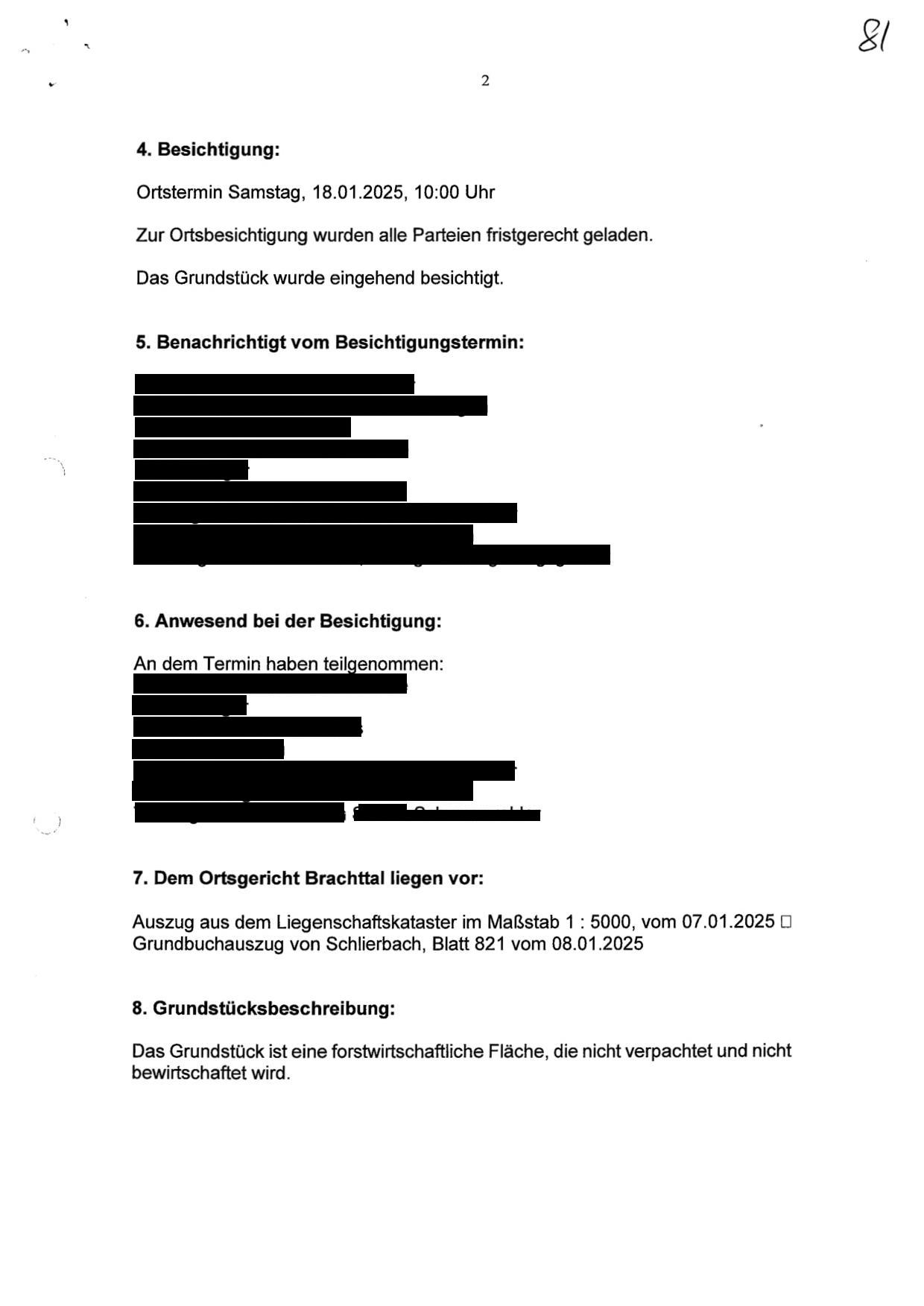 Foto 1 von 2 — land- und forstwirtschaftlich genutztes Grundstück
